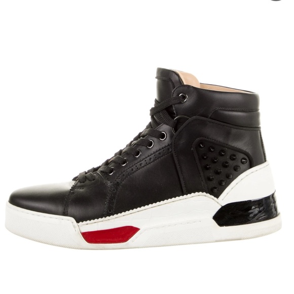 NWOB Christian Louboutin Men’s Aurelien Leather High Top Sneaker